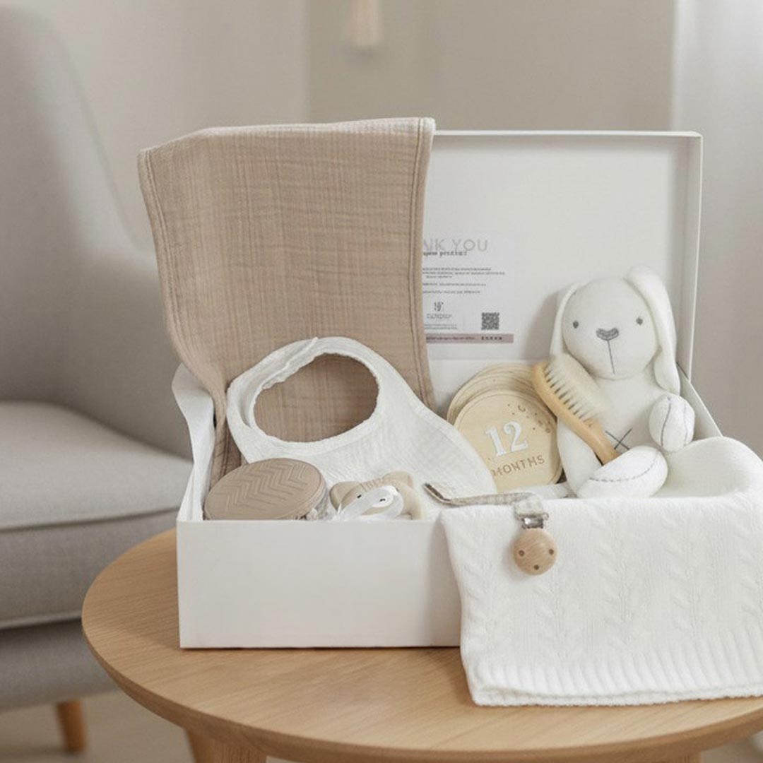signature cloud box displayed on a table