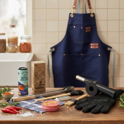 braai box contents on display in kitchen