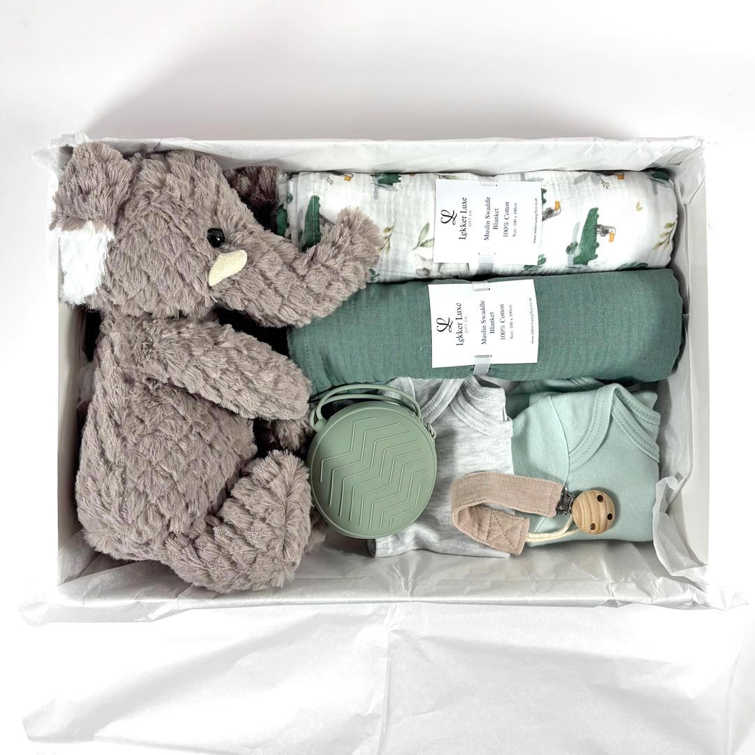 Ellie snuggle box contents in box