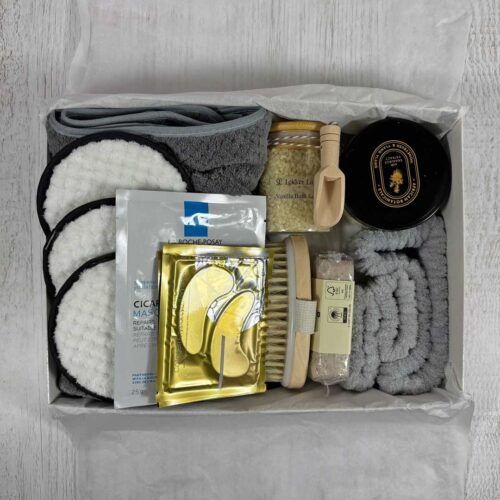 pamper products displayed in box ready for delivery