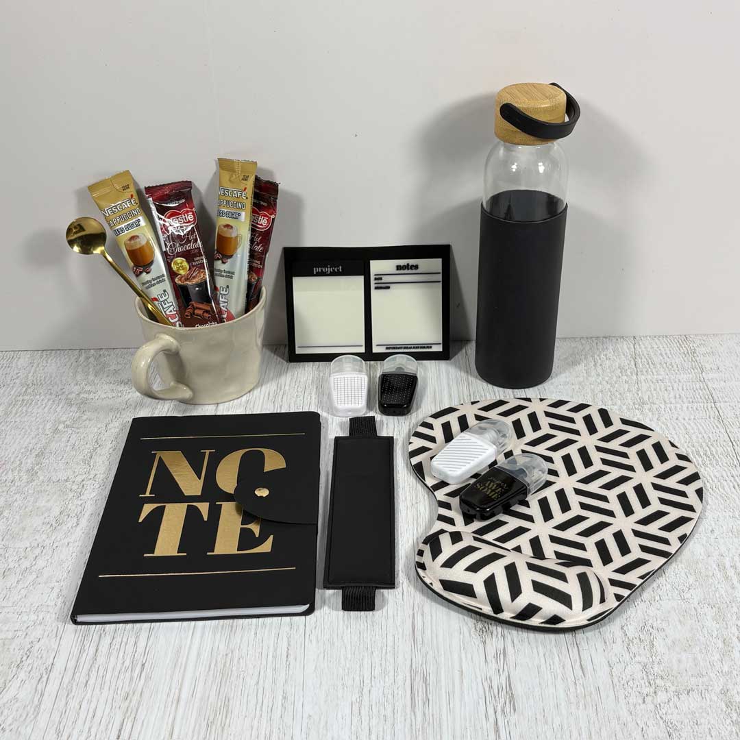 display stationery box contents
